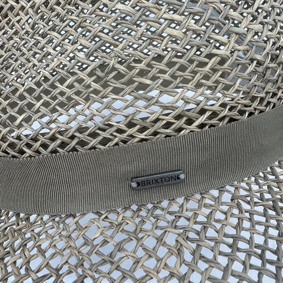 NWOT Brixton Joanna Straw Sun Hat Beige Womens Medium 7 1/4 - Picture 3 of 3